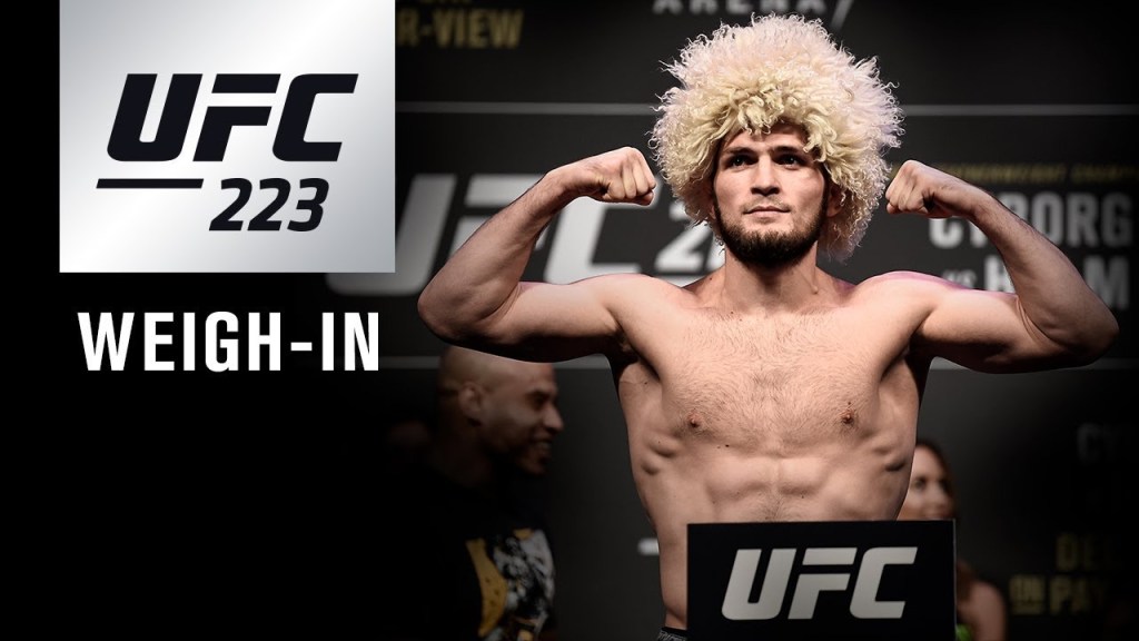 UFC 223 Khabib Nurmagomedov vs Al Iaquinta:&nbsp;PESAJE