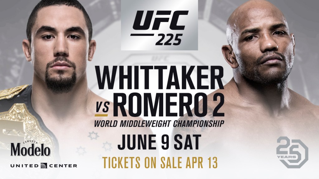 UFC 225: Whittaker vs Romero 2&nbsp;(Resultados)