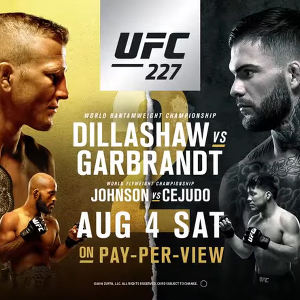 UFC 227: Dillashaw vs Garbrandt 2 (Resultados/Results)