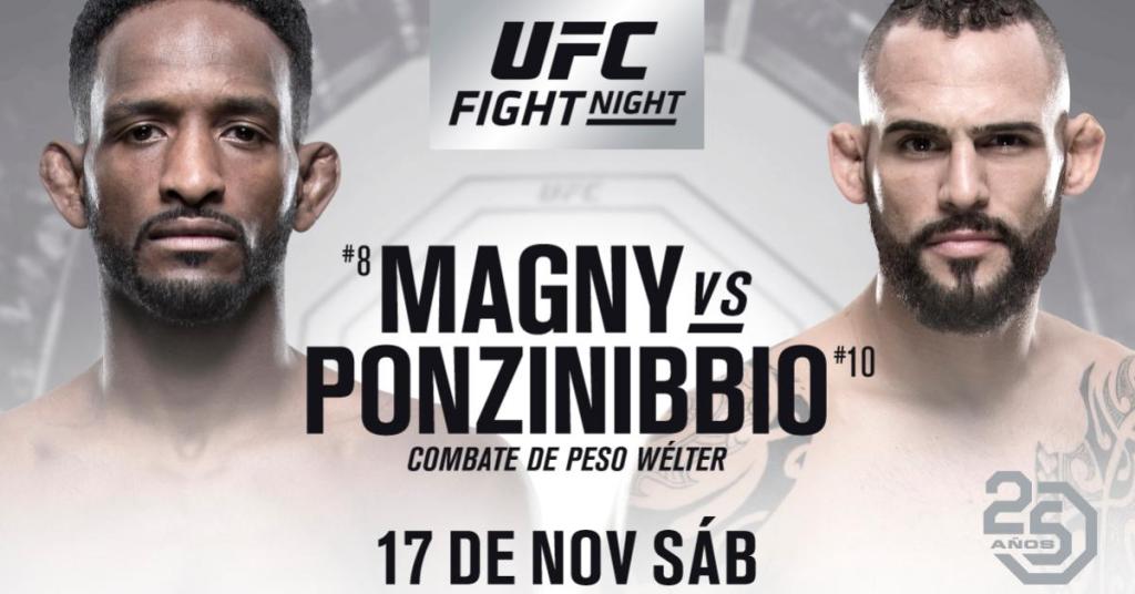 UFC Fight Night Argentina: Magny vs. Ponzinibbio (Resultados/Results).