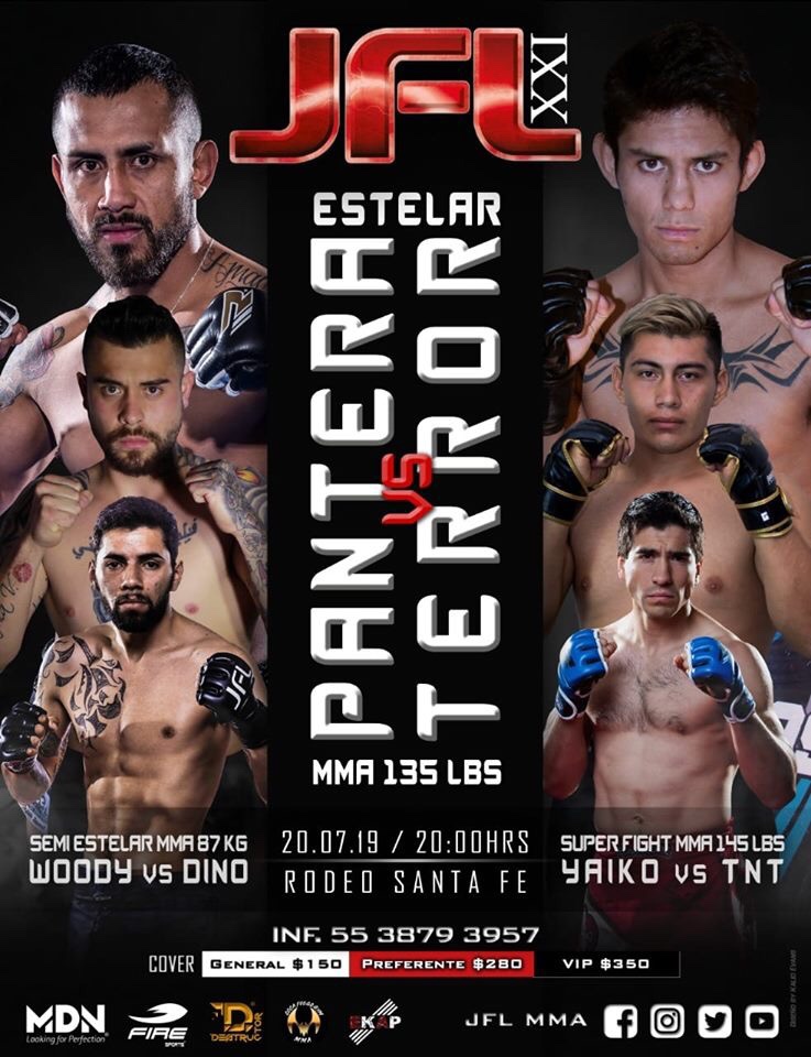 JFL XXI Pantera vs. Terror (Pesaje /&nbsp;Weigh-ins)