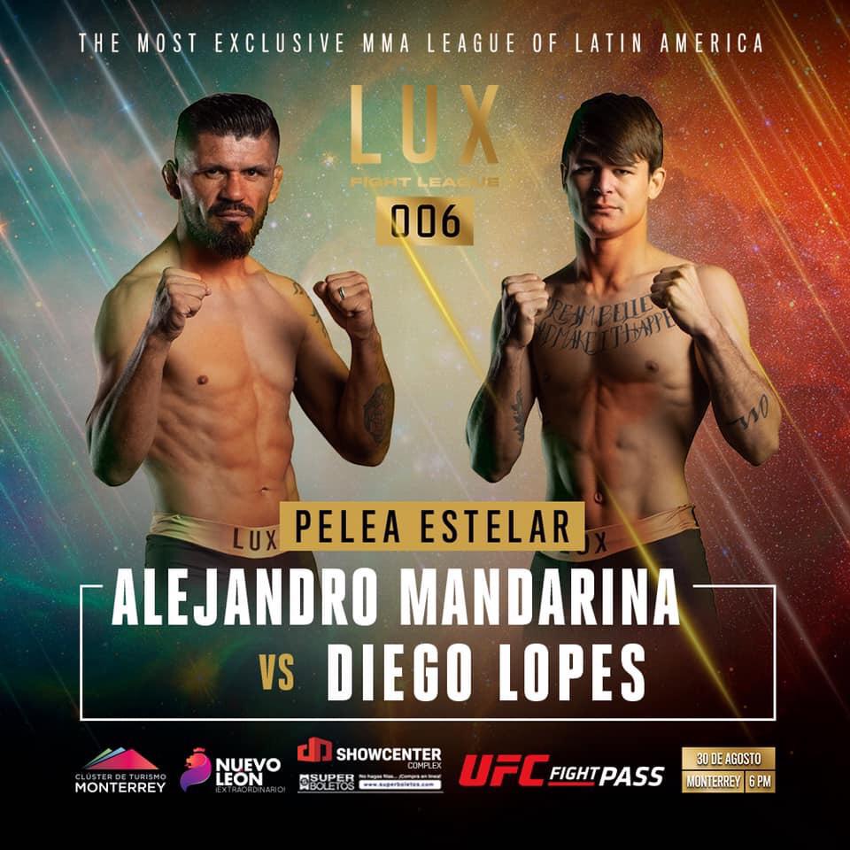 LUX 006 Diego Lopes VS Alejandro Mandarina : (Resultados /&nbsp;Results)